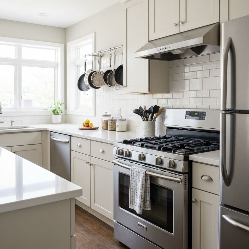 Spotless Kitchen After Cleaning